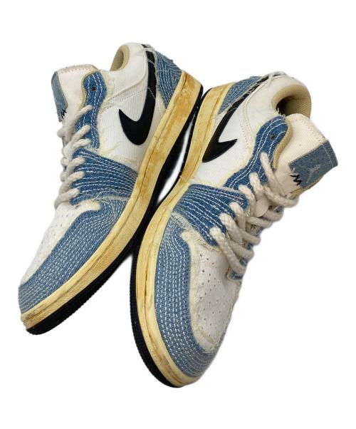 NIKE（ナイキ）NIKE (ナイキ) AIR JORDAN 1 LOW SE ASHEN SLATE ホワイト×ブルー サイズ:UK 8.5の古着・服飾アイテム