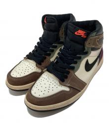 NIKE（ナイキ）の古着「Air Jordan 1 RETRO HIGH OG Hand Crafted ハンドクラフト」｜ホワイト×ブラウン