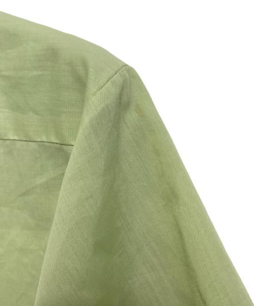 TOWN CRAFT（タウンクラフト）TOWN CRAFT (タウンクラフト) 【古着】半袖シャツ 60sｰ70s　60年代-70年代　ポケットシャツ　無地 黄緑 サイズ:Mの古着・服飾アイテム