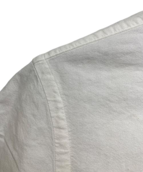 POLO RALPH LAUREN（ポロ・ラルフローレン）POLO RALPH LAUREN (ポロ・ラルフローレン) ボタンダウンシャツ　半袖シャツ　ボーダーシャツ ホワイト×ブルー サイズ:Mの古着・服飾アイテム