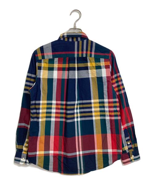 POLO RALPH LAUREN（ポロ・ラルフローレン）POLO RALPH LAUREN (ポロ・ラルフローレン) マドラスチェックシャツ　長袖シャツ　コットンシャツ　ポニー刺繍　NATURAL STRETCH マルチカラー サイズ:L（14ｰ16）の古着・服飾アイテム