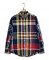 POLO RALPH LAUREN（ポロ・ラルフローレン）の古着「マドラスチェックシャツ　長袖シャツ　コットンシャツ　ポニー刺繍　NATURAL STRETCH」｜マルチカラー