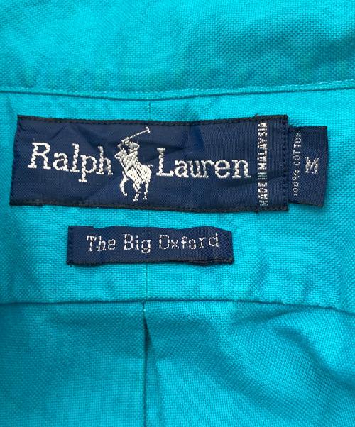 POLO RALPH LAUREN（ポロ・ラルフローレン）POLO RALPH LAUREN (ポロ・ラルフローレン) 【古着】90’S裾ポニーボタンダウン半袖シャツ　90年代　The Big Oxford オーバーサイズ スカイブルー サイズ:Mの古着・服飾アイテム