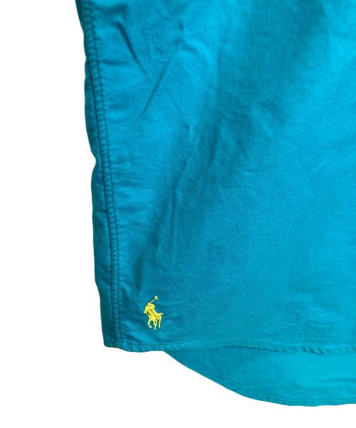 POLO RALPH LAUREN（ポロ・ラルフローレン）POLO RALPH LAUREN (ポロ・ラルフローレン) 【古着】90’S裾ポニーボタンダウン半袖シャツ　90年代　The Big Oxford オーバーサイズ スカイブルー サイズ:Mの古着・服飾アイテム