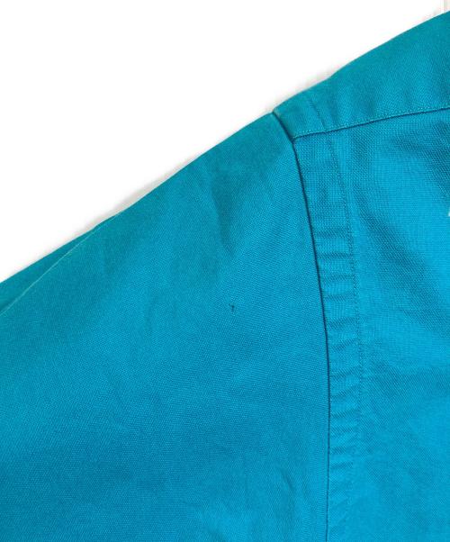 POLO RALPH LAUREN（ポロ・ラルフローレン）POLO RALPH LAUREN (ポロ・ラルフローレン) 【古着】90’S裾ポニーボタンダウン半袖シャツ　90年代　The Big Oxford オーバーサイズ スカイブルー サイズ:Mの古着・服飾アイテム