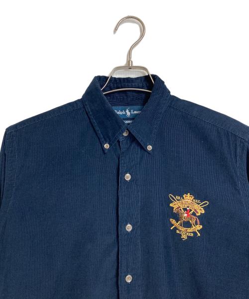 RALPH LAUREN（ラルフローレン）RALPH LAUREN (ラルフローレン) CLASSIC FIT コーデュロイシャツ ネイビー サイズ:Mの古着・服飾アイテム