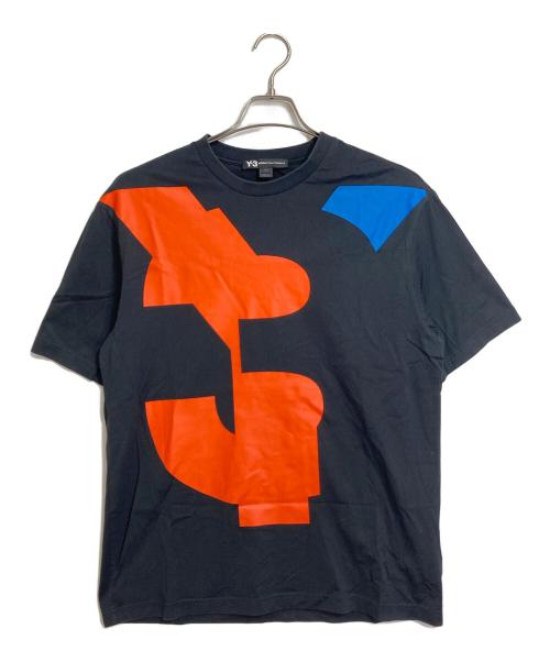 Y-3（ワイスリー）Y-3 (ワイスリー) VARSITY SS TEE  半袖カットソー　Tシャツ　Tee ブラック サイズ: Sの古着・服飾アイテム