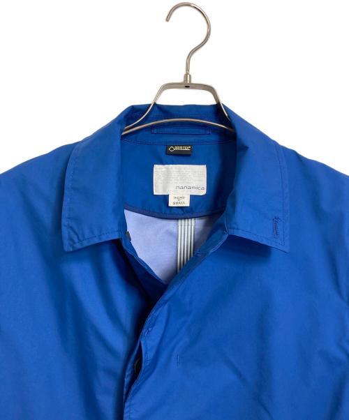 nanamica（ナナミカ）nanamica (ナナミカ) GORE-TEX ショートステンカラーコート　アウター　ライトアウター ブルー サイズ:Sの古着・服飾アイテム
