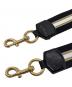 Marc by Marc Jacobs (マークバイマークジェイコブス) スポートストライプウェビングストラップ　ショルダーストラップ ブラック×ベージュ サイズ:実寸参照：6000円