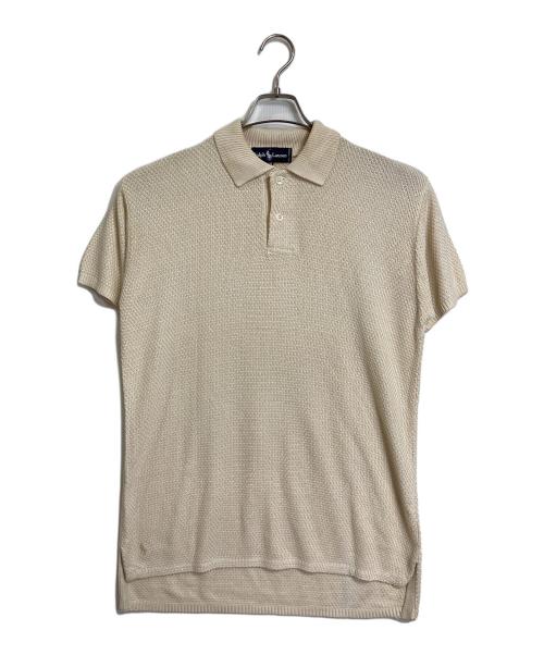 POLO RALPH LAUREN（ポロ・ラルフローレン）POLO RALPH LAUREN (ポロ・ラルフローレン) 【古着】90’S裾ポニーニットポロシャツ　半袖シャツ　90年代 アイボリー サイズ:Mの古着・服飾アイテム