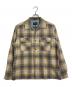 PENDLETON（ペンドルトン）の古着「ボードシャツ　長袖シャツ　チェックシャツ　オープンカラーシャツ」｜ベージュ