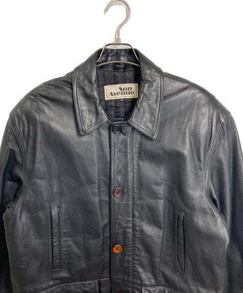 sun avenue（サン アヴェニュー）sun avenue (サン アヴェニュー) レザージャケット ブラック サイズ:Mの古着・服飾アイテム