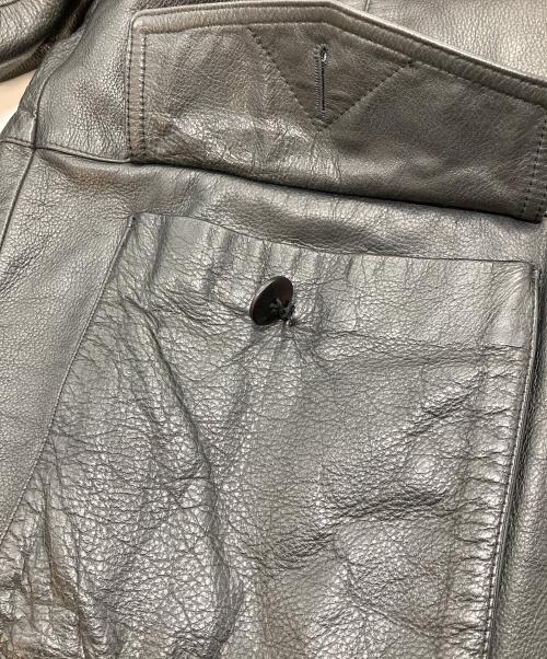 sun avenue（サン アヴェニュー）sun avenue (サン アヴェニュー) レザージャケット ブラック サイズ:Mの古着・服飾アイテム