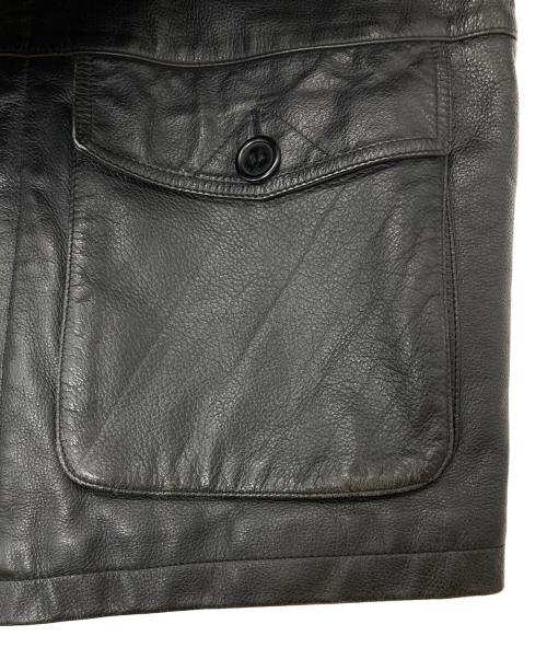 sun avenue（サン アヴェニュー）sun avenue (サン アヴェニュー) レザージャケット ブラック サイズ:Mの古着・服飾アイテム