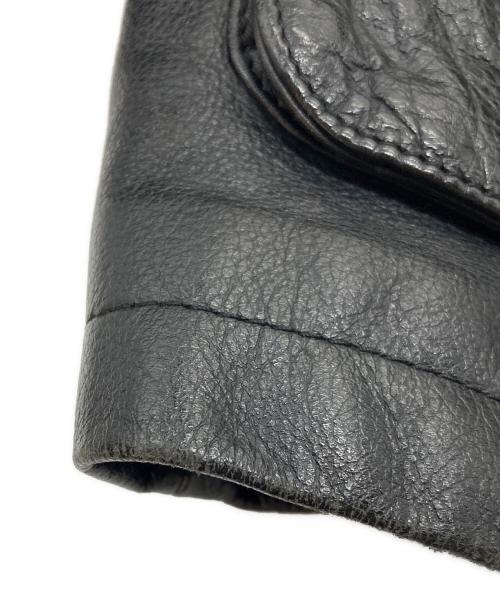 sun avenue（サン アヴェニュー）sun avenue (サン アヴェニュー) レザージャケット ブラック サイズ:Mの古着・服飾アイテム