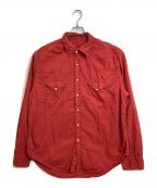 LEVI'Sリーバイス）の古着「【古着】90’Sウエスタンシャツ　長袖シャツ　ユーロリーバイス ポルトガル製　90年代」｜レッド