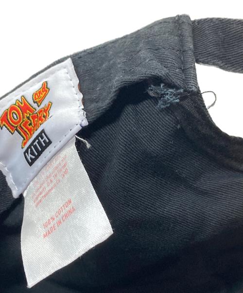 KITH（キス）KITH (キス) TOM and JERRY (トム アンド ジェリー) トムとジェリー キャップ サイドボックスロゴ ブラック サイズ:実寸参照の古着・服飾アイテム