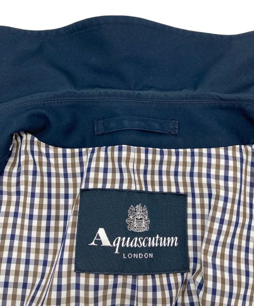Aquascutum（アクアスキュータム）Aquascutum (アクアスキュータム) ステンカラーコート ネイビー サイズ:36の古着・服飾アイテム