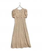 Snidelスナイデル）の古着「ハートプリントワンピース　WEB限定/Heart collection」｜ベージュ×レッド