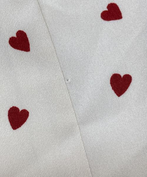 Snidel（スナイデル）Snidel (スナイデル) ハートプリントワンピース　	WEB限定/Heart collection ベージュ×レッド サイズ:1の古着・服飾アイテム