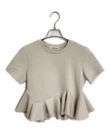 COCODEAL（ココディール）の古着「アシメペプラムブラウス」｜ベージュ