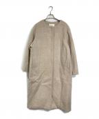 JOURNAL STANDARD relumeジャーナルスタンダード レリューム）の古着「別注 LANA WOOL 140クルーネックコート」｜ベージュ