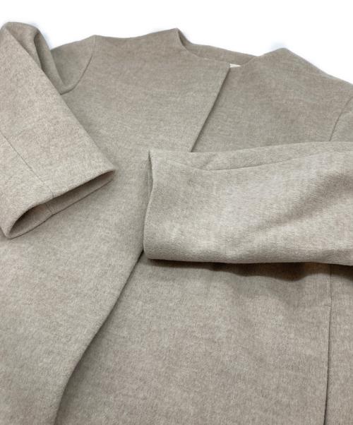 JOURNAL STANDARD relume（ジャーナルスタンダード レリューム）JOURNAL STANDARD relume (ジャーナルスタンダード レリューム) 別注 LANA WOOL 140クルーネックコート ベージュ サイズ:40の古着・服飾アイテム