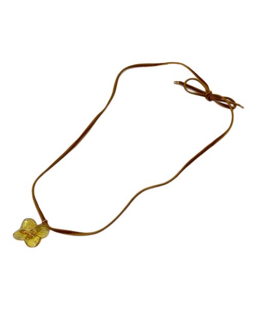 Baccarat（バカラ）Baccarat (バカラ) オルテンシアフラワーネックレス トパーズ フラワーチョーカー オレンジ サイズ:実寸参照の古着・服飾アイテム