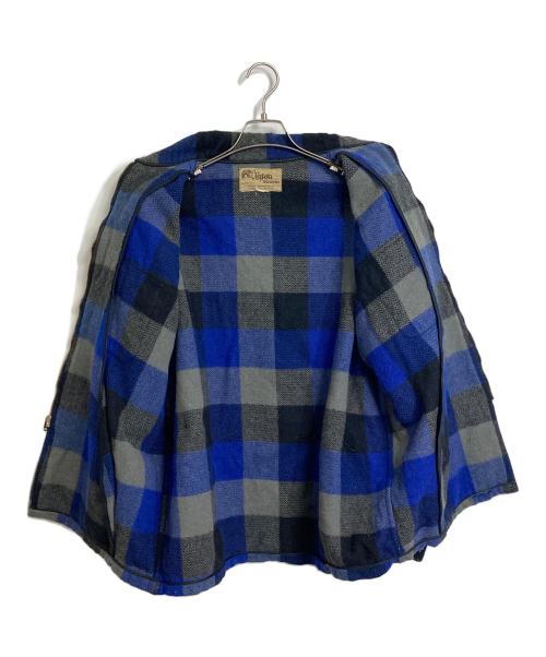 CHIPPEWA（チペワ）CHIPPEWA (チペワ) 【古着】60's チェックジップジャケット　60年代 ブルー サイズ:実寸参照の古着・服飾アイテム