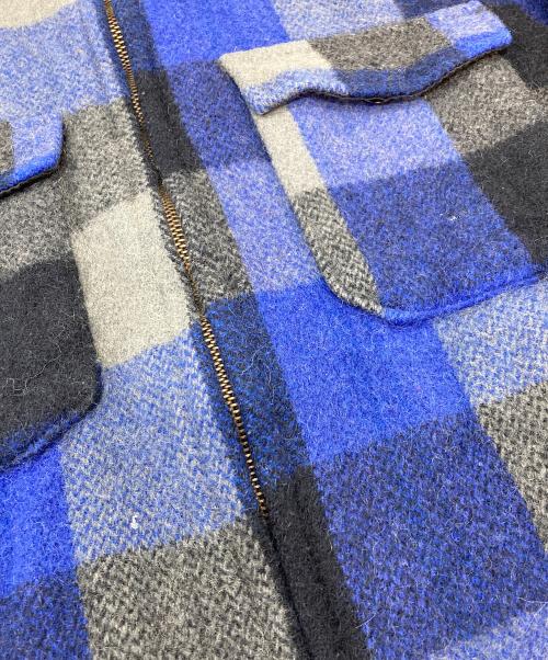 CHIPPEWA（チペワ）CHIPPEWA (チペワ) 【古着】60's チェックジップジャケット　60年代 ブルー サイズ:実寸参照の古着・服飾アイテム