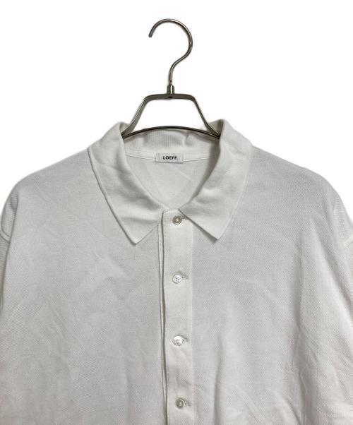 LOEFF（ロエフ）LOEFF (ロエフ) FRAMeWORK別注 ポロシャツ ホワイト サイズ:実寸参照の古着・服飾アイテム