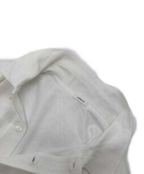 LOEFF（ロエフ）LOEFF (ロエフ) FRAMeWORK別注 ポロシャツ ホワイト サイズ:実寸参照の古着・服飾アイテム