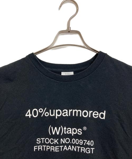 WTAPS（ダブルタップス）WTAPS (ダブルタップス) 40%uparmored Logo Tee 長袖Tシャツ　ロングスリーブカットソー　日本製 ブラック サイズ:02の古着・服飾アイテム