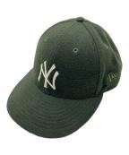 New Era×Aime Leon Doreニューエラ×エメ レオン ドレ）の古着「キャップ　ロゴ刺繍キャップ　帽子」｜オリーブ