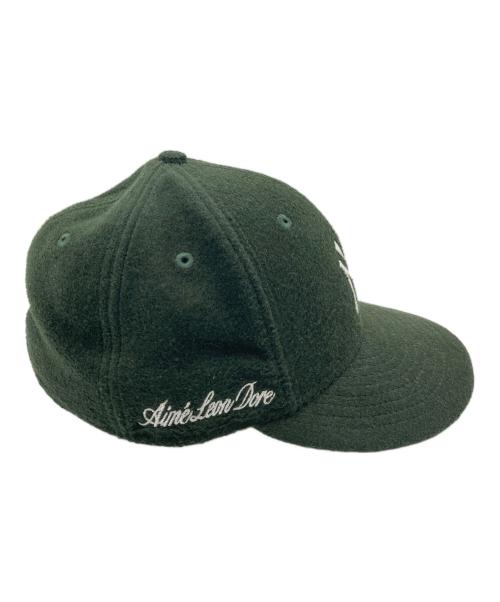 New Era（ニューエラ）New Era (ニューエラ) Aime Leon Dore (エメ レオン ドレ) キャップ　ロゴ刺繍キャップ　帽子 オリーブ サイズ:7 3/8の古着・服飾アイテム