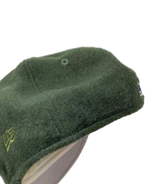 New Era（ニューエラ）New Era (ニューエラ) Aime Leon Dore (エメ レオン ドレ) キャップ　ロゴ刺繍キャップ　帽子 オリーブ サイズ:7 3/8の古着・服飾アイテム