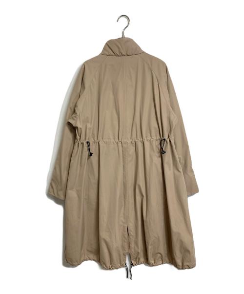 TRUNK HIROKO KOSHINO（トランク ヒロコ コシノ）TRUNK HIROKO KOSHINO (トランク ヒロコ コシノ) ストレッチタフタモッズコート　中綿コート　ラグラン ベージュ サイズ:38の古着・服飾アイテム