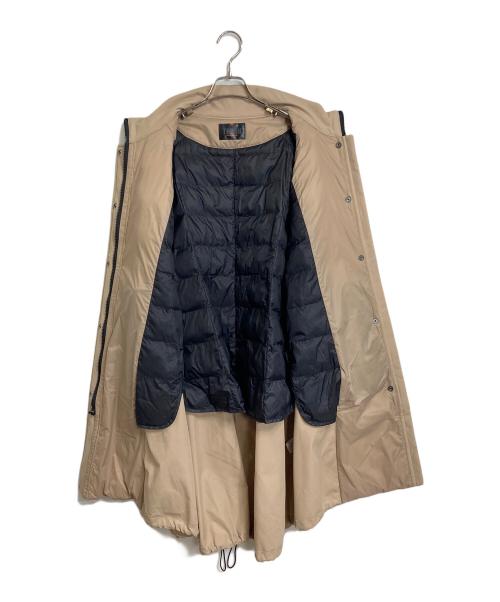TRUNK HIROKO KOSHINO（トランク ヒロコ コシノ）TRUNK HIROKO KOSHINO (トランク ヒロコ コシノ) ストレッチタフタモッズコート　中綿コート　ラグラン ベージュ サイズ:38の古着・服飾アイテム