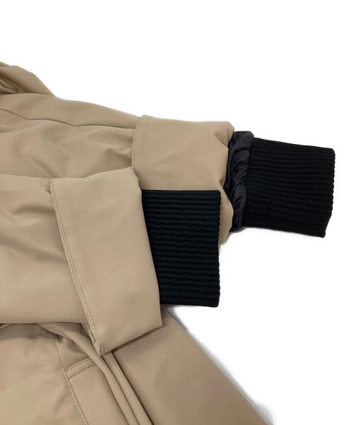 TRUNK HIROKO KOSHINO（トランク ヒロコ コシノ）TRUNK HIROKO KOSHINO (トランク ヒロコ コシノ) ストレッチタフタモッズコート　中綿コート　ラグラン ベージュ サイズ:38の古着・服飾アイテム