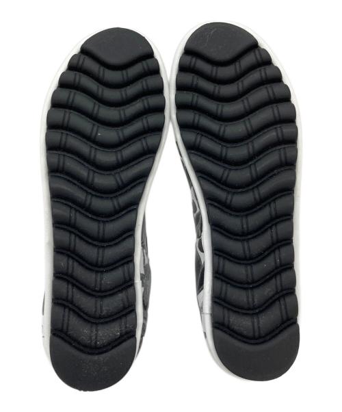 estacion（エスタシオ）ESTACION (エスタシオ) バレエシューズ　フラットシューズ　花柄 ホワイト×ブラック サイズ:22の古着・服飾アイテム