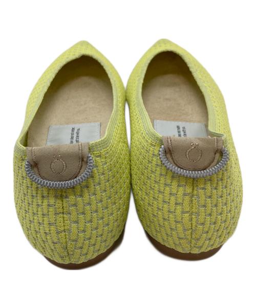 offen（オッフェン）offen (オッフェン) フラットシューズ　カジュアルシューズ　ぺたんこシューズ イエロー サイズ:36の古着・服飾アイテム