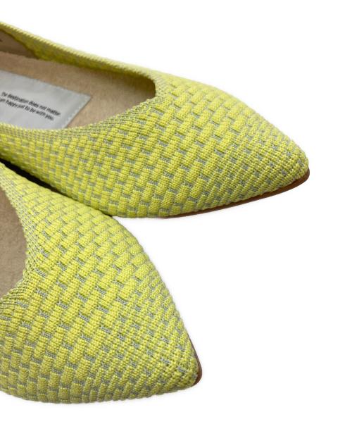 offen（オッフェン）offen (オッフェン) フラットシューズ　カジュアルシューズ　ぺたんこシューズ イエロー サイズ:36の古着・服飾アイテム