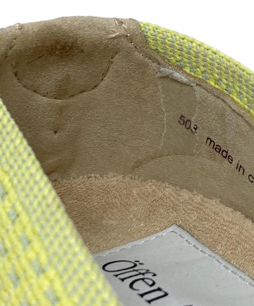 offen（オッフェン）offen (オッフェン) フラットシューズ　カジュアルシューズ　ぺたんこシューズ イエロー サイズ:36の古着・服飾アイテム