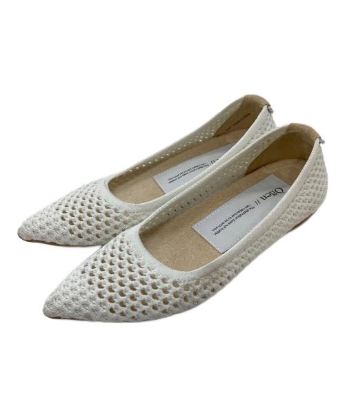 offen（オッフェン）offen (オッフェン) フラットシューズ　カジュアルシューズ　ぺったんこシューズ ホワイト サイズ:36の古着・服飾アイテム