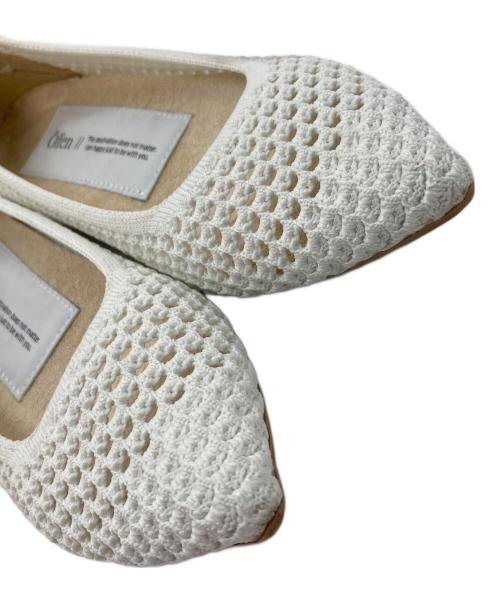 offen（オッフェン）offen (オッフェン) フラットシューズ　カジュアルシューズ　ぺったんこシューズ ホワイト サイズ:36の古着・服飾アイテム