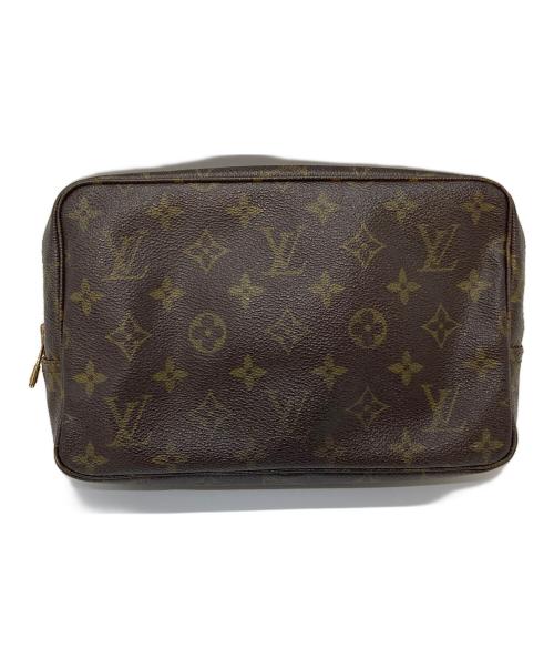 LOUIS VUITTON（ルイ ヴィトン）LOUIS VUITTON (ルイ ヴィトン) コスメポーチ ハンドポーチ セカンドバッグ　モノグラム　トゥルーストワレット23 ブラウン サイズ:実寸参照の古着・服飾アイテム