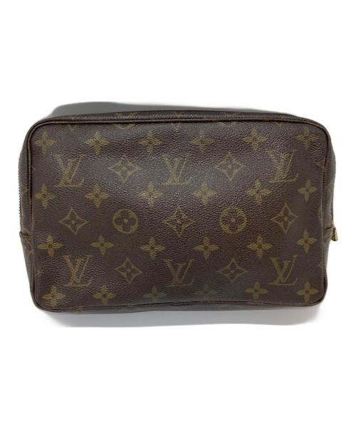 LOUIS VUITTON（ルイ ヴィトン）LOUIS VUITTON (ルイ ヴィトン) コスメポーチ ハンドポーチ セカンドバッグ　モノグラム　トゥルーストワレット23 ブラウン サイズ:実寸参照の古着・服飾アイテム