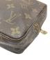 中古・古着 LOUIS VUITTON (ルイ ヴィトン) コスメポーチ ハンドポーチ セカンドバッグ　モノグラム　トゥルーストワレット23 ブラウン サイズ:実寸参照：26000円