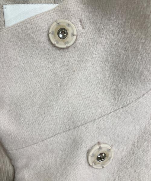 ANAYI（アナイ）ANAYI (アナイ) ウールビーバーショートコート　アウター　ウールジャケット　セレモニー　日本製 ピンク サイズ:38の古着・服飾アイテム