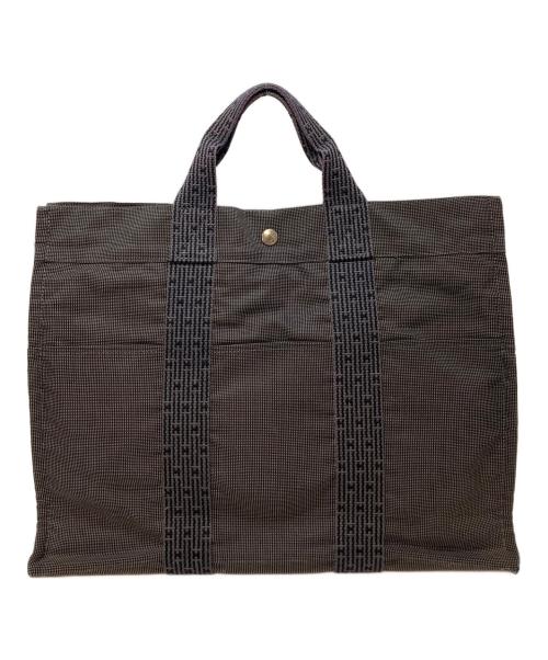 HERMES（エルメス）HERMES (エルメス) エールラインMMトートバッグ グレー サイズ:実寸参照の古着・服飾アイテム